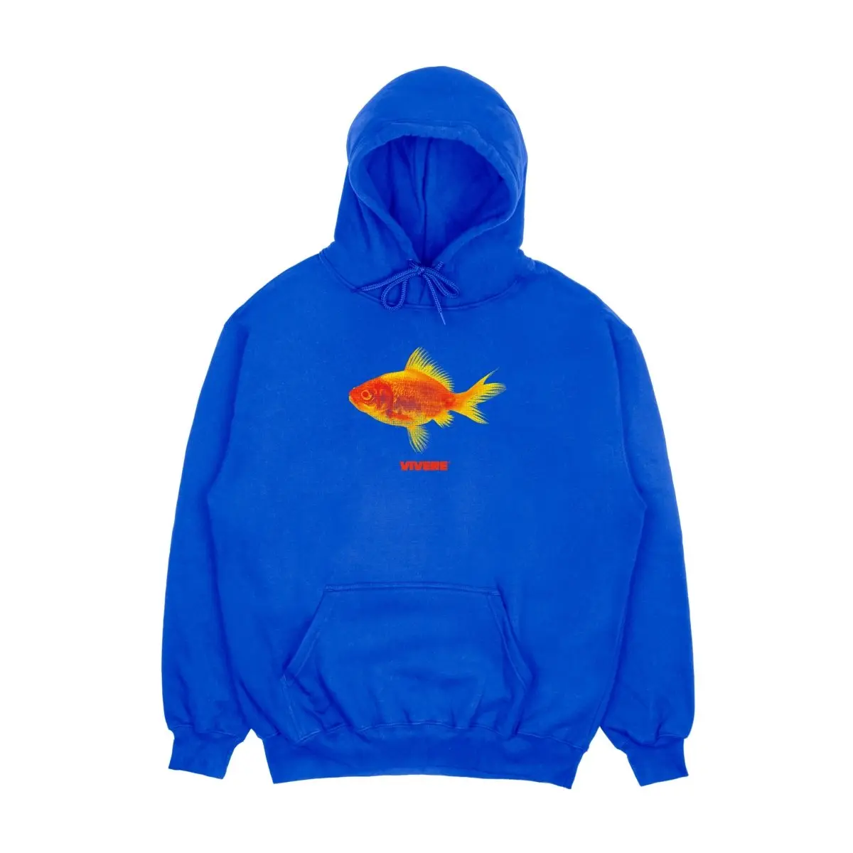 Gold Fish Hoodie Blue